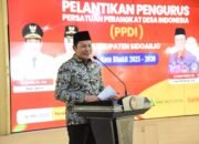 PPDI Dilantik, Bupati Bepesan Sinergi Dengan Kepala Desa dan BPD