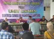 Visitasi Komisi A DPRD Kabupaten Sidoarjo Di Bumdes Mandiri Sejahtera Desa Suwaluh