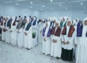 50 Jemaah Calon Haji Anggota KORPRI Kabupaten Asahan di Upah -Upah di Aula Melati Kantor Bupati Asahan