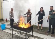Uang Palsu, Obat Terlarang, Hingga Sabu Dimusnahkan Kejari Kabupaten Mojokerto