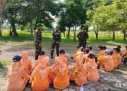 Bentuk Kepribadian Siswa Berkarakter, Koramil 0815/10 Bangsal Latih PBB Siswa SMP Al Akbar