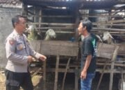 Polisi Penggerak Ketahanan Pangan Imbau Warga Jaga Kebersihan Kandang Kambing demi Lingkungan Sehat