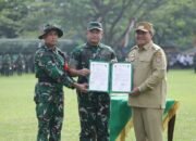 Penutupan TMMD ke -124 oleh KSAD Didampingi Bupati Asahan di Alun-alun Rambate Rata Raya
