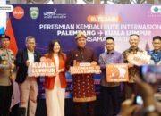 Peresmian Kembali Rute Internasional Palembang Kuala Lumpur Bersama Air Asia