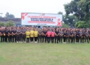 Makin Solid! Kodim 0809 Kediri dan Polres Kediri Kota Olahraga Bersama Sambut Hari Bhayangkara ke-79