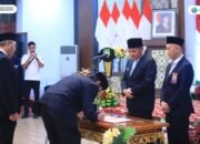 Gubernur HD Kukuhkan Kepala BPKP Sumsel Fokus Pada Ketahanan Pangan Dan Literasi Keuangan Desa