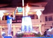 Api Porprov IX Jatim 2025 Tiba di Balai Kota Malang, Simbol Semangat Persatuan Jelang Pembukaan