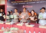 Polres Asahan Press Release Pemusnahan Barang Bukti 49.712.27 Gram Sabu