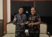Danlanal TBA Tanjung Balai Silaturahmi dengan Bupati Asahan