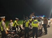 Gelar Patroli Harkamtibmas,Polres Lamongan Kelompok Balap Liar di Jalur Lintas Utara