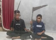 Dua Anggota Geng Motor di Tangkap Polisi Saat Hendak Tauran di Desa Meranti,Kabupaten Asahan
