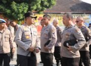 Pelayanan ke Masyarakat Terus Ditingkatkan, Pesan Kapolres Kediri Saat Pimpin Pelaksanaan Apel Pagi di Polsek Plemahan