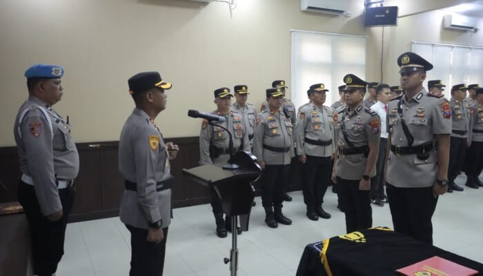AKP M. Yogie Resmi Jabat Kasat Lantas Polres Mojokerto, Sertijab Dipimpin Langsung Kapolres