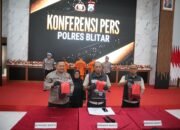 Sat Reskrim Polres Blitar Amankan 9 Pelaku Kasus Pengeroyokan