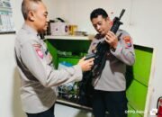Polsek Jetis Laksanakan Serah Terima Tugas Penjagaan dan Pengecekan Inventaris Senjata