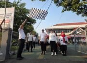 Kakanwil Ditjenpas Jatim Pimpin Jalan Sehat & Bakti Sosial Sambut HUT RI ke-80