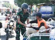 Kodim 0815/Mojokerto Tebar 200 Paket Makan Siang di Jumat Berkah