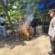 Polres Blitar Kota Bongkar dan Sita Perlengkapan Sabung Ayam di Srengat