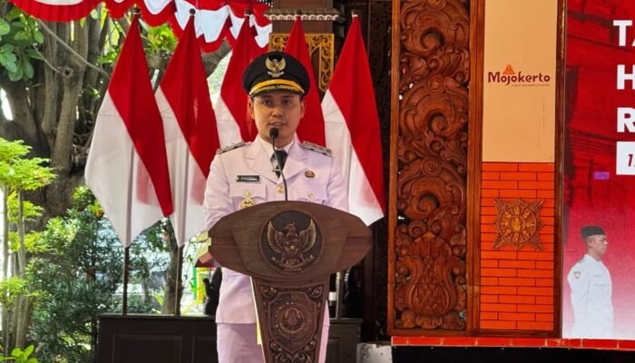 Pemkab Mojokerto Gelar Upacara Bendera dan Tasyakuran HUT ke-80 Kemerdekaan RI