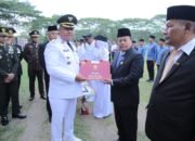 Upacara Penurunan Bendera HUT ke – 80 di Pimpin oleh Wakil Bupati Asahan