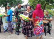 Dukung Ketahanan Pangan, Koramil Dawarblandong Salurkan 500 Kg Beras SPHP