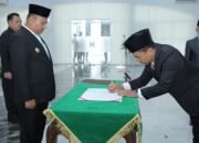 Pelantikan Kepala BPBD kepada Dr. Bukit Buchori Siagian Oleh Wakil Bupati Asahan di Aula Melati