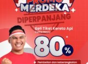 KAI Daop 7 Madiun Perpanjang Program Promo Merdeka, Dapatkan Tiket dengan Potongan Harga 20 Persen untuk Peringati HUT ke-80 RI