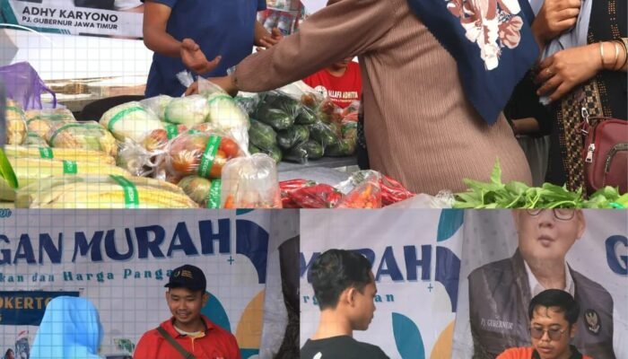Belanja Hemat di Pacet, Gerakan Pangan Murah Diserbu Warga Mojokerto