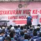 Meriah dan Penuh Kebersamaan, Lapas Mojokerto Gelar Tasyakuran HUT ke-80 RI