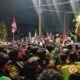 Polisi dan Ojol Sholat Ghoib di Masjid Mapolres Jember