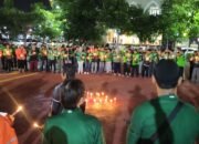 Polisi dan Ojol di Sidoarjo Gelar Aksi Solidaritas untuk Affan Kurniawan