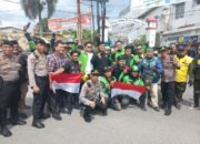Aksi Driver Ojol di jalan Imam Bonjol Asahan Berjalan Damai,