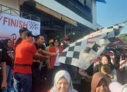 Semarak HUT Ke-80 RI, Camat Manyar Berangkatkan Ribuan Peserta Jalan Sehat
