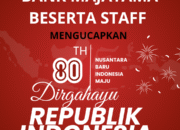 Bank Majatama Beserta Mengucapkan,” Dirgahayu Republik Indonesia ke -80 Tahun”