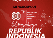 Kepala Dinas Kesehatan Kabupaten Mojokerto Mengucapkan, “Dirgahayu Republik Indonesia ke-80 Tahun”