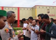 Aksi Damai Unjukrasa HMI Cabang Kisaran di Mapolres Asahan Berjalan Aman dan Kondusif
