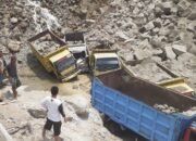 Bedeng Km 7 Tangkahan Padas Longsor 3 Orang Penambang Meninggal Dunia