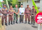 Babinsa Modopuro Bersama Banser Amankan Pengajian dan Sholawatan Maulid Nabi