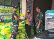 Koramil Kemlagi-Bulog Gelar Gerakan Pangan Murah, 4,3 Ton Beras Disalurkan”