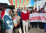Ketua TP PKK Prov Sumsel Hj Peby Deru Salurkan Bantuan Untuk Korban Kebakaran