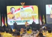 Musda XI Golkar Kota Blitar, Dodok Kembali Terpilih sebagai Ketua DPD Golkar Kota Blitar