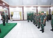 Dandim 0208/Asahan Pimpin Acara Korps Raport Kenaikan Pangkat 107 Prajurit