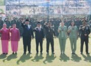 Upacara Peringatan HUT ke-80 TNI di Mojokerto, TNI Prima – TNI Rakyat – Indonesia Maju