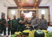 Rombongan Polres Pasuruan Kunjungi Kodim 0819, Ucapkan Selamat HUT TNI ke-80