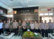Solidkan Sinergitas, Polresta Sidoarjo Beri Kejutan Kodim 0186 Sidoarjo di HUT TNI Ke-80