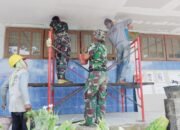Satgas TMMD ke-126 Kodim 0815/Mojokerto Bersama Warga Rehab Atap SDN Sumbertanggul 2, Wujud Nyata Kepedulian untuk Dunia Pendidikan