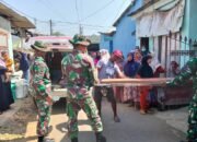 Wujud Kepedulian, Satgas TMMD 126 Kodim 0815/Mojokerto Hadiri Takziah Warga di Lokasi Kegiatan