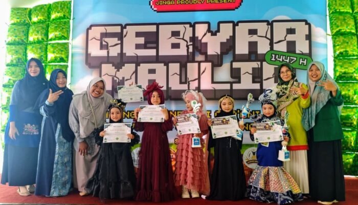 Gebyar Maulid SD Plus 3 Al-Muhajirin Meriah, Ratusan Anak TK dan RA Ikuti Lomba Edukatif