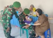 Satgas TMMD Kodim 0815 / Mojokerto Pendampingan Posyandu, Wujud Kepedulian  Kesehatan Masyarakat