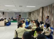 Kolaborasi Polres Pasuruan Dan Satpam Mengadakan Donor Darah Dalam Rangkan HUT Satpam Ke-45